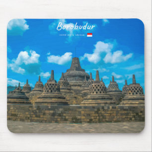 Borobudur, Indonesia - Ancient Buddhist Temple Mouse Mat