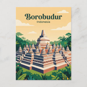 Borobudur Indonesia Postcard