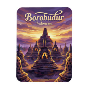Borobudur Temple Indonesia Magnet