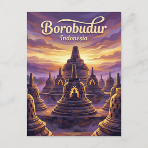 Borobudur Temple Indonesia Postcard