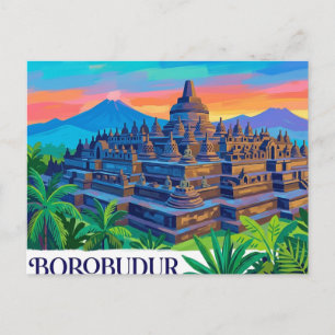 Borobudur Temple Indonesia Postcard