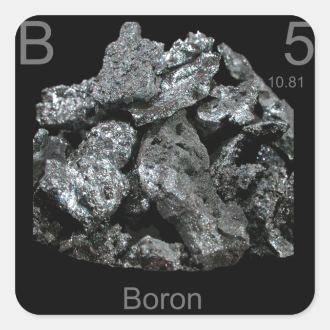 boron square sticker (Front)