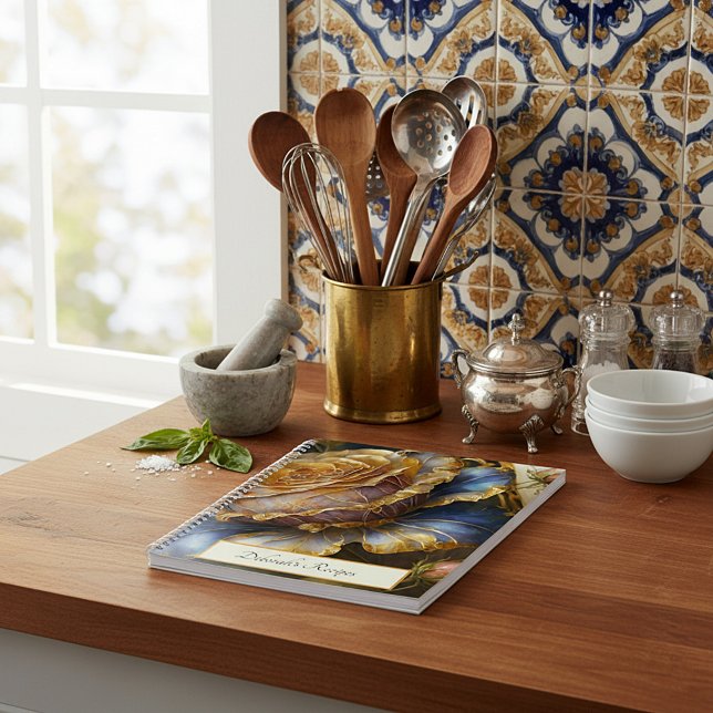 Boroque flowers  personalised recipe notebook (Creator Uploaded)