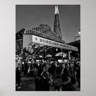 Borough Market London Bridge Poster