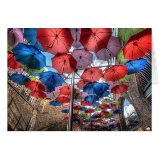 Image of Borough Market umbrella art, London
