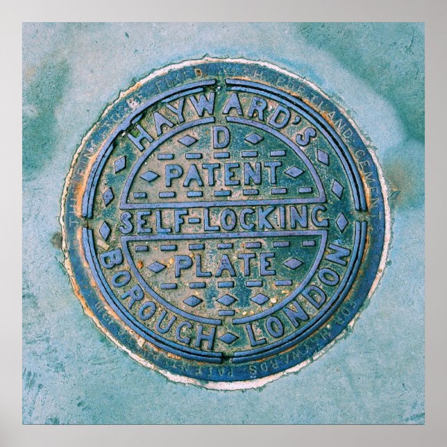 Borough of London Utility Cover Poster (Front)