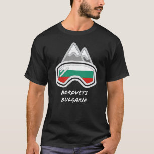 Borovets Bulgaria Black Ski/Snowboard Resort T-Shirt