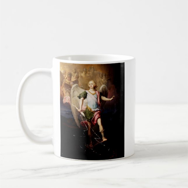 Borovikovsky Inspired Guardian Angel Art Coffee Mug (Left)