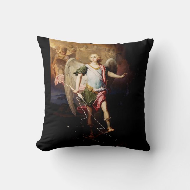 Borovikovsky Inspired Guardian Angel Art Cushion (Front)