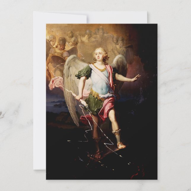 Borovikovsky Inspired Guardian Angel Art Invitation (Front)