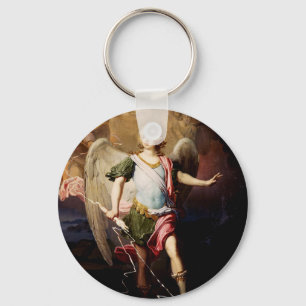 Borovikovsky Inspired Guardian Angel Art Key Ring