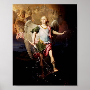 Borovikovsky Inspired Guardian Angel Art Poster