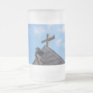 Borromeo Cross 1791 Frosted Glass Beer Mug