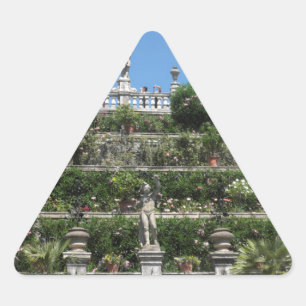 Borromeo Palace in Stresa, Italy Triangle Sticker