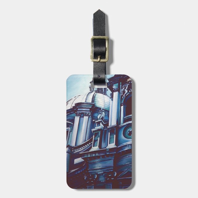 Borromini’s Facade Luggage Tag (Front Vertical)