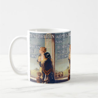 Borrow more books mug
