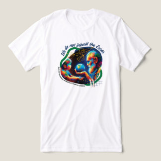 Borrowed Earth Quote Eco-Friendly T-Shirt Tri-Blend Shirt
