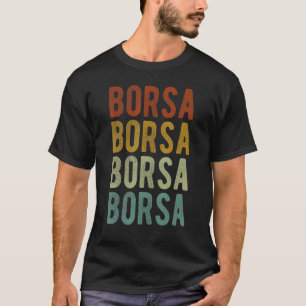 Borsa City Romania Retro Vintage T-Shirt