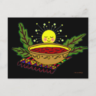 Borsch Power Ukrainian Folk Art Postcard