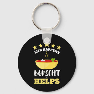 Borschtsch Beetroot Ukrainian Borscht 3 Key Ring