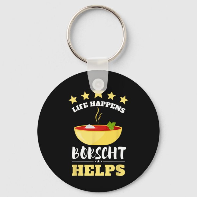 Borschtsch Beetroot Ukrainian Borscht 3  Key Ring (Front)