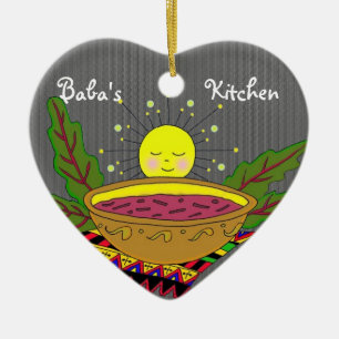 Borshch Power for Baba's Kitchen Ceramic Tree Decoration