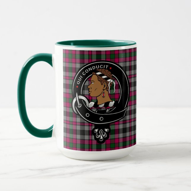 Borthwick Clan Badge & Tartan Mug (Left)