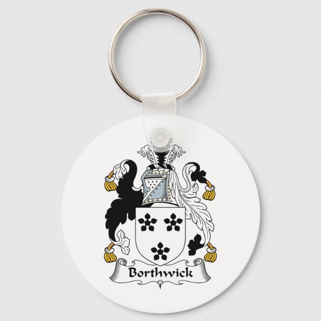Borthwick Family Crest Key Ring (Front)