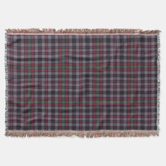 Borthwick Modern Original Scottish Tartan Throw Blanket (Front)