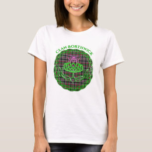 Borthwick Scottish Tartan Celtic Thistle T-Shirt