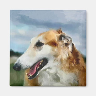 Borzoi Art Gifts Magnet