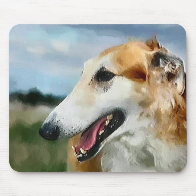 Borzoi Art Gifts Mouse Mat (Front)