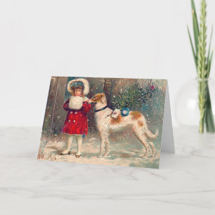Borzoi Christmas Card