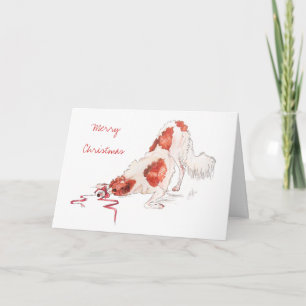 BORZOI CHRISTMAS CARD