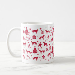 Borzoi Christmas Design Coffee Mug