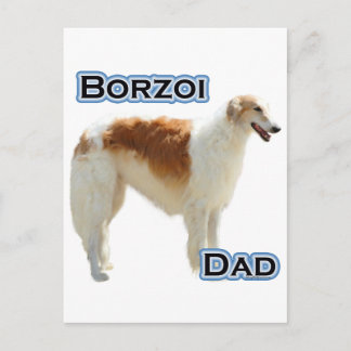Borzoi Dad 4 Postcard
