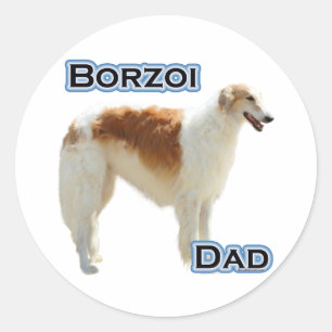 Borzoi Dad 4 - Sticker