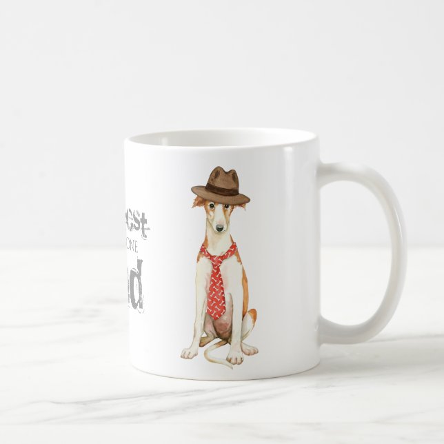 Borzoi Dad Coffee Mug (Right)