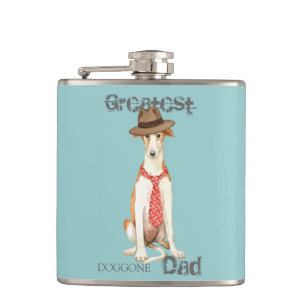 Borzoi Dad Hip Flask