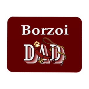 Borzoi Dad Magnet