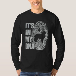 Borzoi DNA Dog Mum Dad Dog T-Shirt