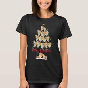 Borzoi Dog Christmas Tree Lights Borzoi Xmas T-Shirt