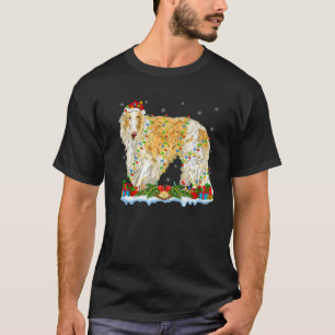 Borzoi Dog Lover Family Matching Santa Borzoi Chri T-Shirt