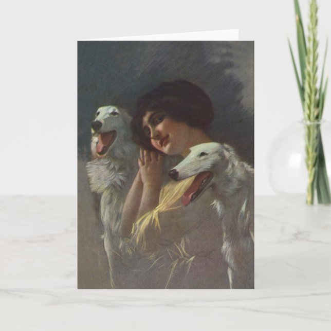 Borzoi Friends Card (Front)