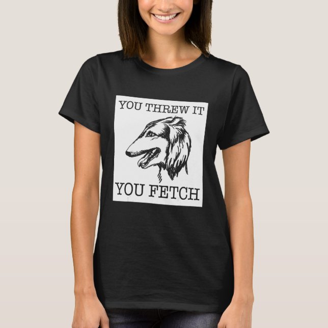 Borzoi funny dog lover gift_1 T-Shirt (Front)