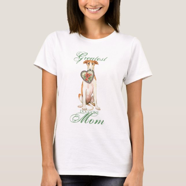 Borzoi Heart Mum T-Shirt (Front)