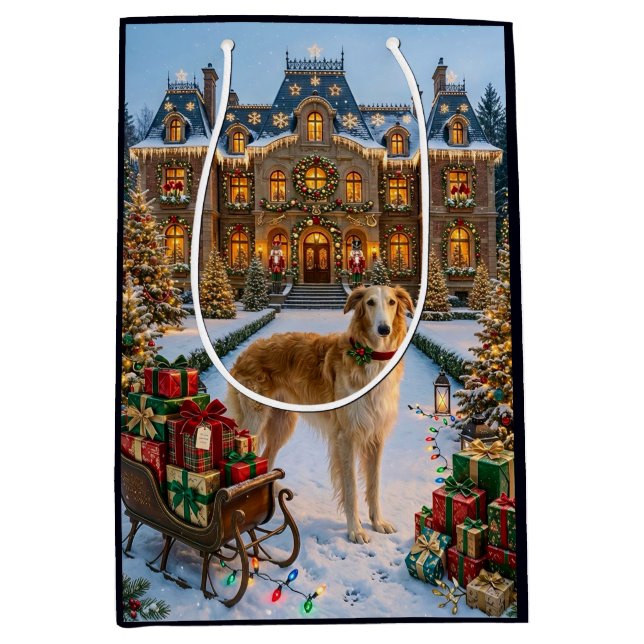 Borzoi Holiday Gift Bag (Front)