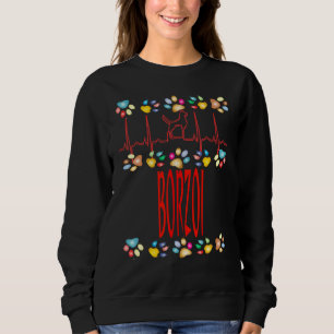 Borzoi I Love My Borzoi Dog Owner Mum Dad Puppy Sweatshirt