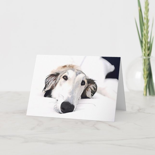 Borzoi love announcement (Front)