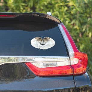 Borzoi Love Die Cut Vinyl Sticker